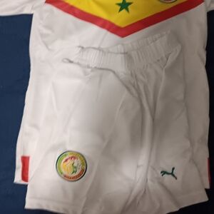 Kids White Sports Shorts